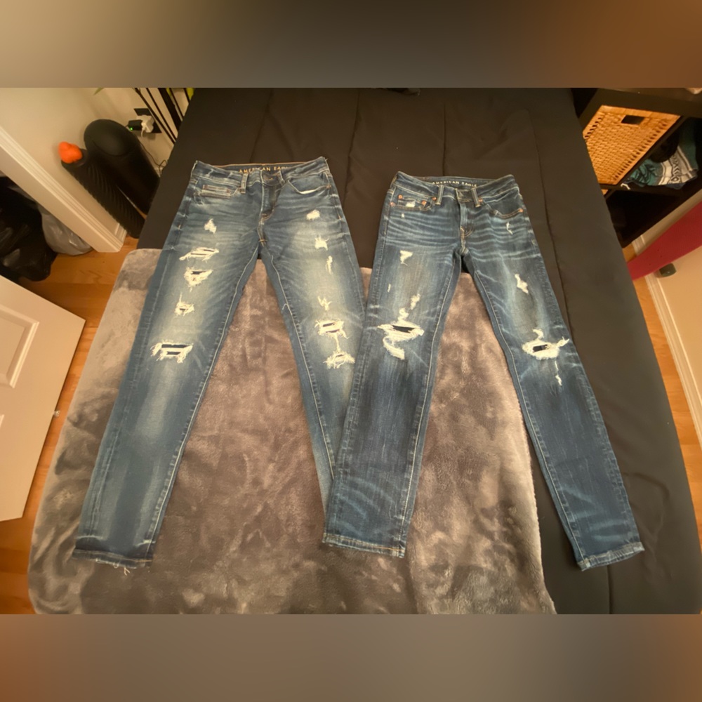 American Eagle Jeans Bundle: NE(X)T LEVEL FLEX Blue Jeans & AIRFLEX + Blue Jeans